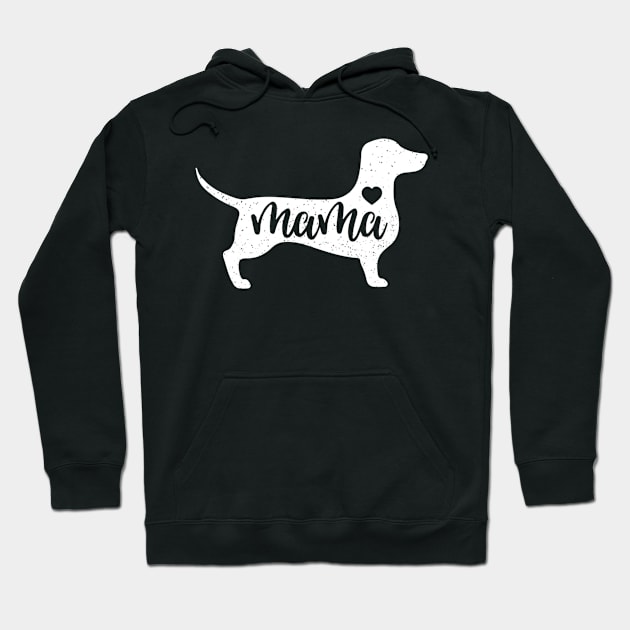 Dachshund Mama Love Heart Hoodie by Xamgi